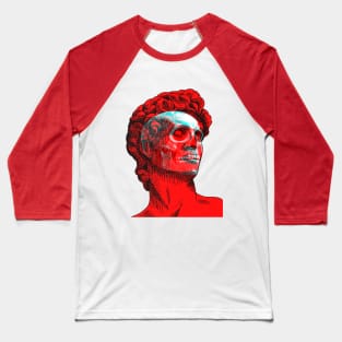 David Skull Interactive Red&Blue Filter T-Shirt Baseball T-Shirt